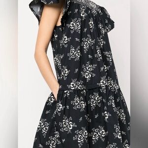SEA New York Black and White Floral Dress